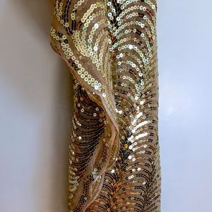 Beautiful gold sequined cover up